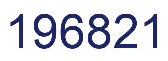 Number 196821 blue image