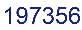 Number 197356 blue image