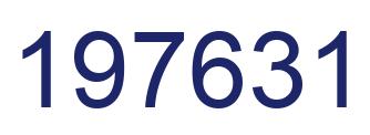 Number 197631 blue image