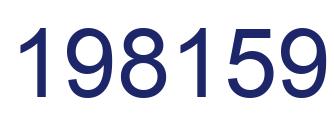 Number 198159 blue image