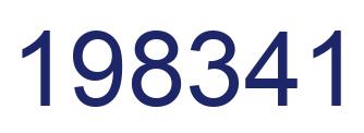 Number 198341 blue image