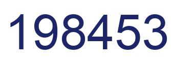 Number 198453 blue image