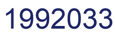 Number 1992033 blue image