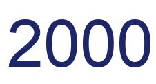 Número 2000 imagen azul