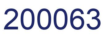 Number 200063 blue image