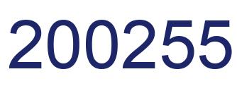 Number 200255 blue image