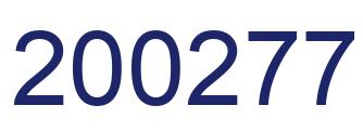 Number 200277 blue image