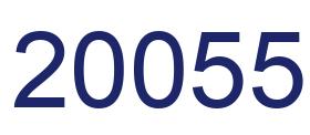 Number 20055 blue image