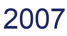 Número 2007 imagen azul