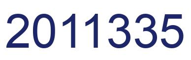 Number 2011335 blue image