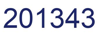 Number 201343 blue image