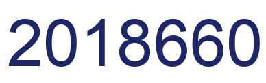 Number 2018660 blue image