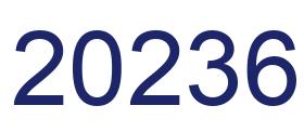 Número 20236 imagen azul