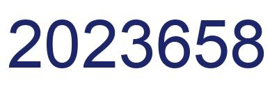 Number 2023658 blue image