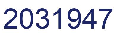 Number 2031947 blue image