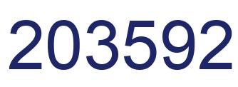 Number 203592 blue image