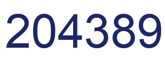 Número 204389 imagen azul