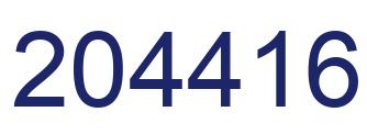 Number 204416 blue image