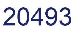 Number 20493 blue image