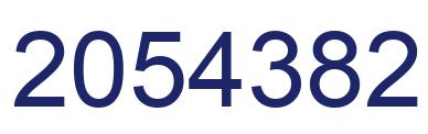 Number 2054382 blue image