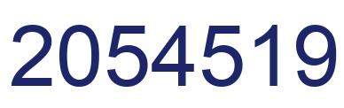 Number 2054519 blue image