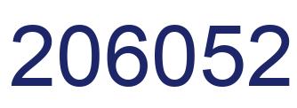 Number 206052 blue image