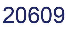 Número 20609 imagen azul