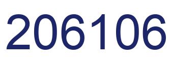 Number 206106 blue image