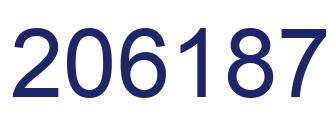Número 206187 imagen azul