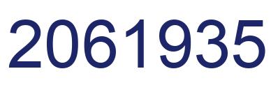 Number 2061935 blue image
