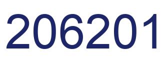 Number 206201 blue image