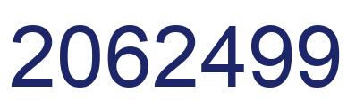 Number 2062499 blue image