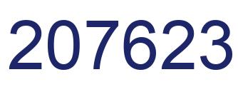 Number 207623 blue image