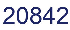 Number 20842 blue image