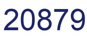 Number 20879 blue image