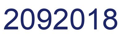 Número 2092018 imagen azul