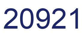Number 20921 blue image