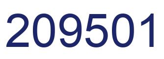 Number 209501 blue image