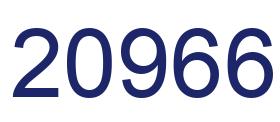 Number 20966 blue image