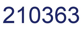 Number 210363 blue image