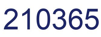 Number 210365 blue image
