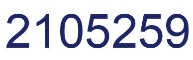 Number 2105259 blue image