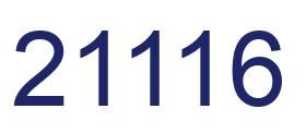 Number 21116 blue image