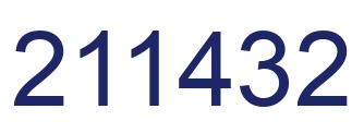 Number 211432 blue image