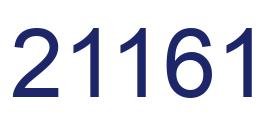 Number 21161 blue image