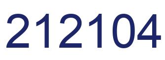 Number 212104 blue image