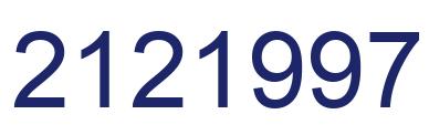 Number 2121997 blue image
