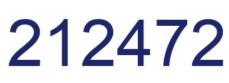 Number 212472 blue image