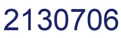 Number 2130706 blue image