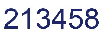 Número 213458 imagen azul